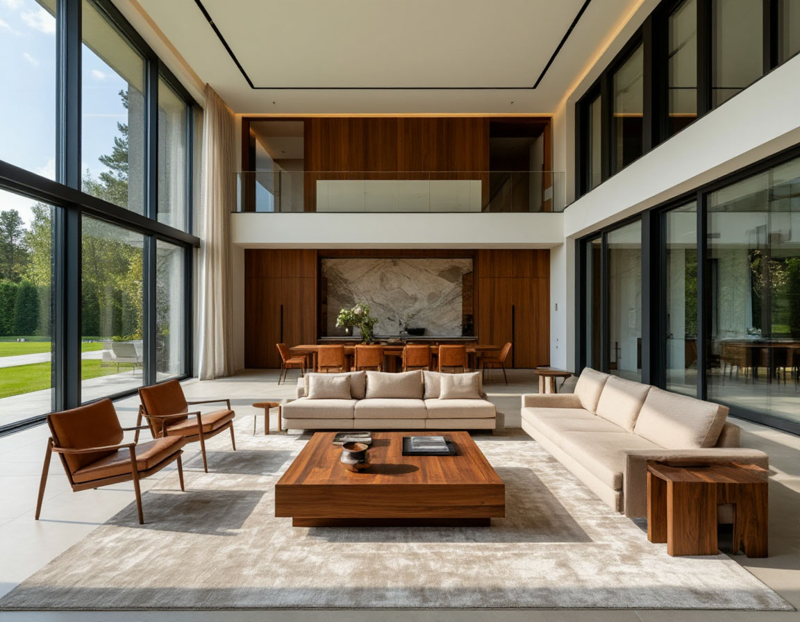 Ремонт коттеджа современной архитектуры