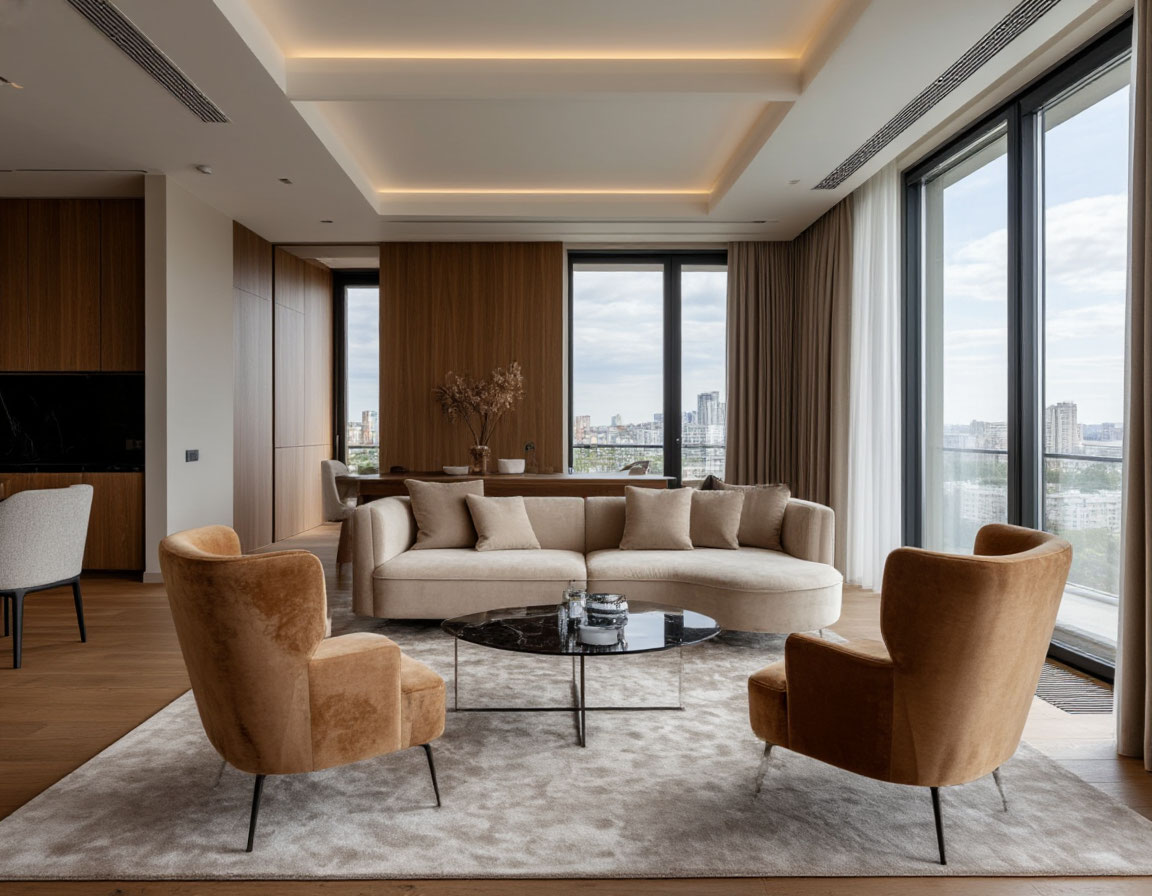 Фото премиального ремонта квартиры в Москве